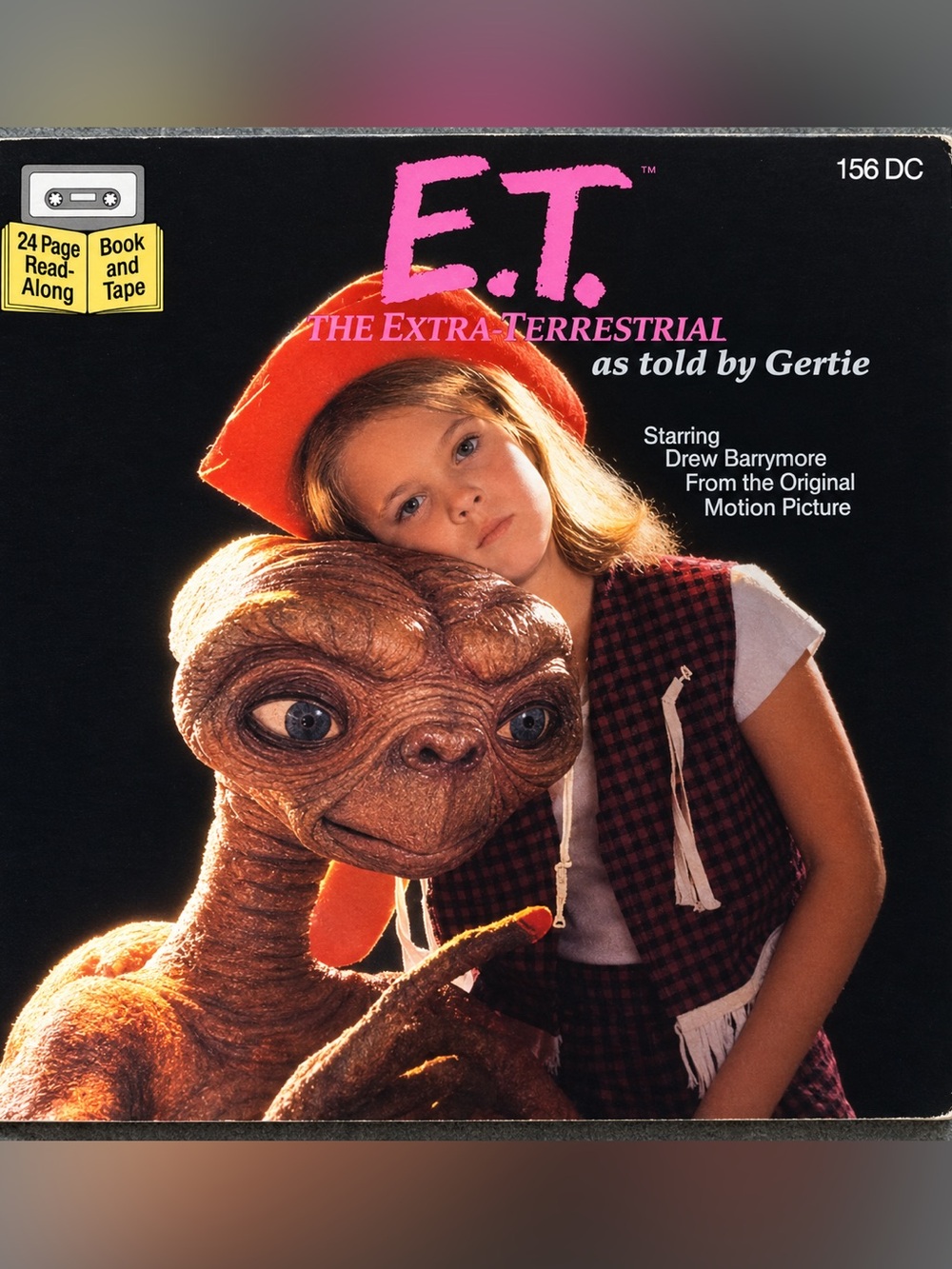 Vintage E.T. Drew Barrymore Read-Along Book 1982